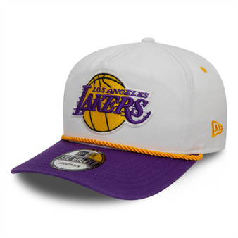 New Era Mens Washed NBA Golfer Cap ~ LA Lakers white