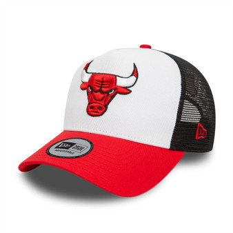 New Era Mens Trucker Cap ~ Chicago Bulls red