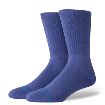Icon Indigo Crew Socks Stance Mens Icon Indigo Crew Socks Stance Mens