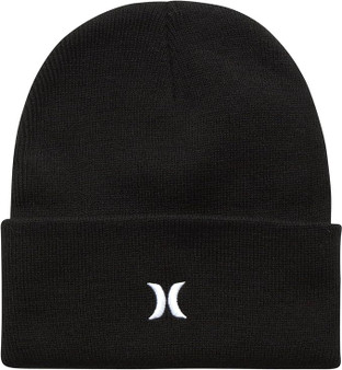 Hurley M Icon 2.0  Cuff Beanie Knitted Black