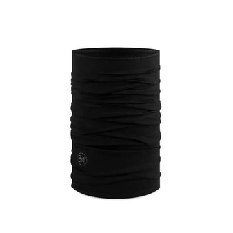 Buff Lightweight  Merino Wool Neckwear Solid Black