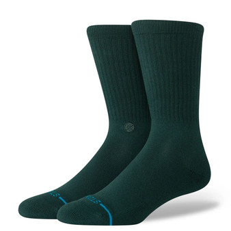 Icon Pine Green Mens Crew Socks Stance Icon Pine Green Mens Crew Socks Stance