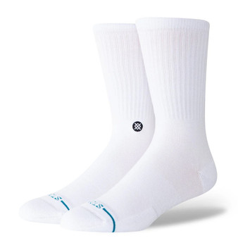 Icon White Black Mens Crew Socks Stance Icon White Black Mens Crew Socks Stance