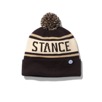 Stance Mens Cuff Knitted Pom Beanie ~ OG Pom black