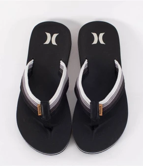 Hurley Shorebreak Mens Black Open Toe Flip Flop Sandal