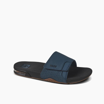 Reef Mens Fanning Slide Water Friendly Black Sandals