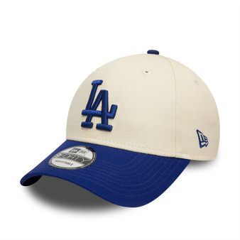 LA Dodgers Colour Block Cream 9FORTY Adjustable New Era Cap