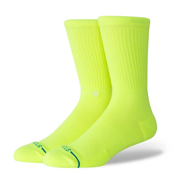 Stance Icon Crew Mens Neon Yellow Socks