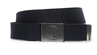 Volcom Mens Navy Blue Circle Web Belt with Bottle Opener