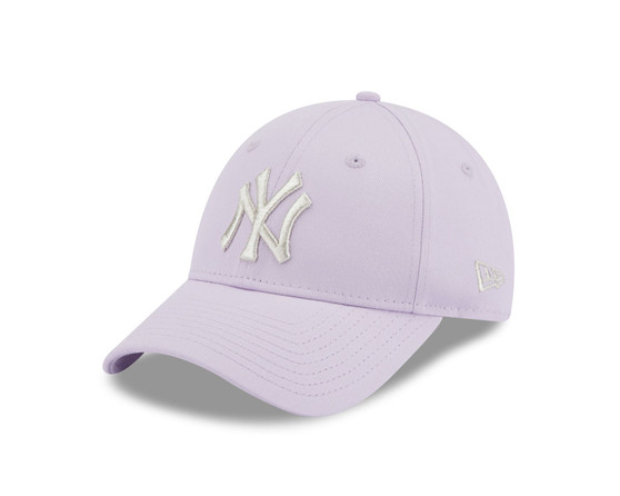 NEW ERA New York Yankees Metallic Womens Pink Beanie Hat