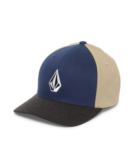 Volcom Full Stone Heather Flexfit  Blue Mens 6 Panel Cap