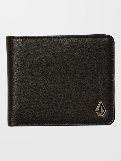 Volcom Slim Stone Large Black Wallet