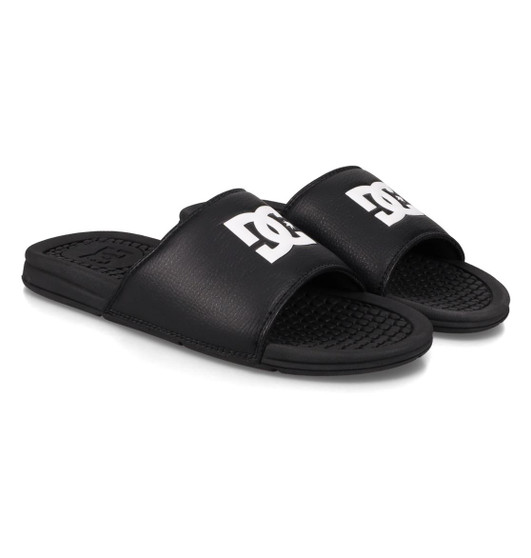 DC Shoes Bolsa Mens Slide Sandals Black White