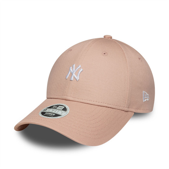 Womans New York Yankees Mini Logo 9Forty Adjustable Pink New Era Cap