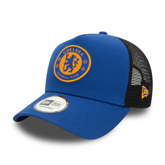 New Era Mens Seasonal Chelsea FC Lion Crest E-FrameTrucker Cap