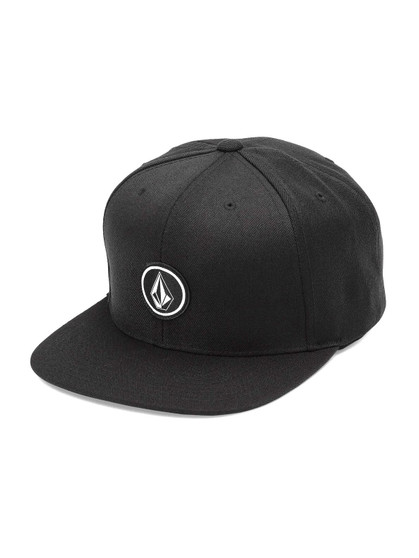 Volcom Cap Snapback Unisex Flat Peak Quarter Twill Black
