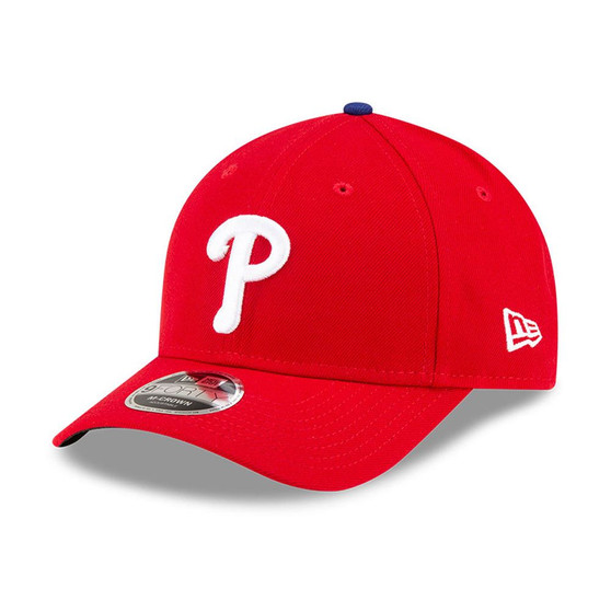 New Era Mens MLB Adjustable 9Forty Curve The League OSFA Cap ~ Philadelphia Phillies Red