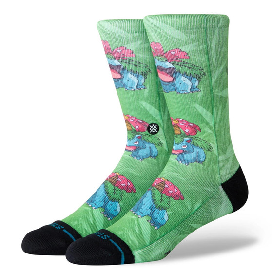 Pokemon Venusaur Mens Crew Socks  Green Stance