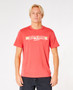 Rip Curl Men's T-Shirt ~ Surf Revival Yeh Mumma retro red
