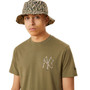 New Era Men's  MLB Left Chest Infill T-Shirt ~ "New York Yankees" olive