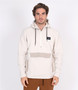 Hurley Men's 1/4 Zip Sweat Hoodie ~ Anorak Sherpa bone