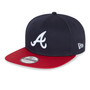 New Era Mens MLB 9Fifty Snapback Flat Brim Cap ~ Atlanta Braves Navy Red