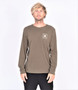 Hurley Men's Long Sleeve T-Shirt ~ One and Only Icon olive