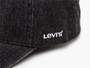 Levi Mens Adjustable Curve Denim Cap ~ Essential Regular Black