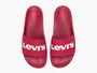 Levis Mens Sliders ~ June Performance Red
