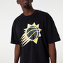 New Era Mens NBA Infill Logo OS T-Shirt ~  Phoenix Suns Black
