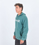Hurley Mens Solid Sweatshirt Hoodie ~ One & Only Solid green