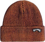 Billabong Mens Knitted Cuff Beanie ~ Arch Patch orange