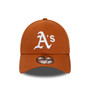 New Era Mens Side Patch Adjustable 9Forty Cap ~ Oakland Athletics brown