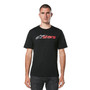 Alpinestars Mens Cotton SS T-Shirt ~ Blaze CSF black red