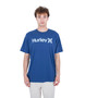 Hurley Mens Cotton SS T-Shirt ~ Everyday OAO blue