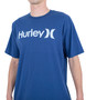 Hurley Mens Cotton SS T-Shirt ~ Everyday OAO blue