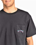 Billabong Mens SS Cotton T-Shirt ~ Stacked Pocket black