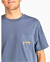 Billabong Mens SS Cotton T-Shirt ~ Stacked Pocket blue