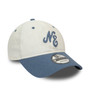 New Era Mens Linen Script 9Twenty Cap ~ New Era cream