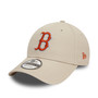 New Era Mens MLB Patch 9Forty Cap ~ Boston Red Sox stone brown