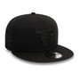 New Era Mens Monochrome 9Fifty Cap ~ Chicago Bulls black