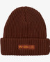 RVCA Stacked Cuff Beanie Brown