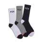 Fox Racing Men's 3 Pack Multi Crew Socks