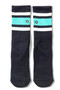 Hurley H2O Crew Socks Dri Stripe UK10-13 Black