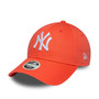 New York Yankees Womens MLB League Essential Orange 9FORTY Adjustable Cap
