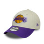 LA Lakers NBA Contrast Patch Cream 9FORTY Strapback Cap