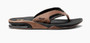 Reef Fanning Mens Water Friendly Black/Tan Sandals With Bottle Opener.