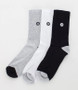 Hurley Icon Men's 3pk Mens 1/2 Terry Crew Sports Socks