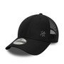 New York Yankees Flawless 9Forty Black Mens Trucker New Era Cap.