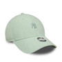 New York Yankees Womens Cord Pastel Green 9FORTY Adjustable New Era Cap